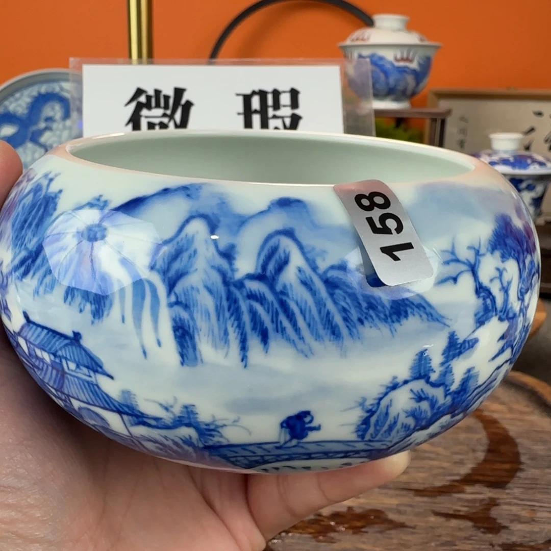 瓷片景德镇手绘青花茶器158