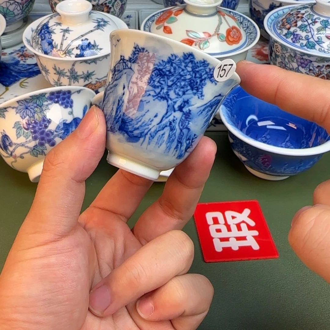 彦祖纯手工手绘茶具157变形