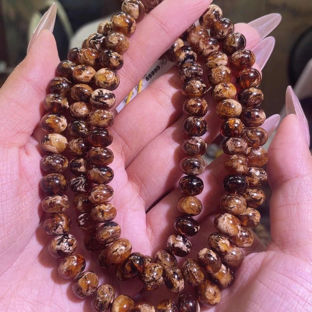 未镶嵌琥珀裸石抚顺琥珀9+溶洞花珀