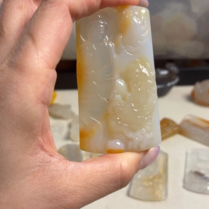 玛瑙/玉髓未镶嵌吊坠(不含链)