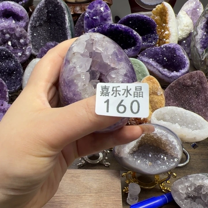 水晶摆件未镶嵌水晶喵**静160