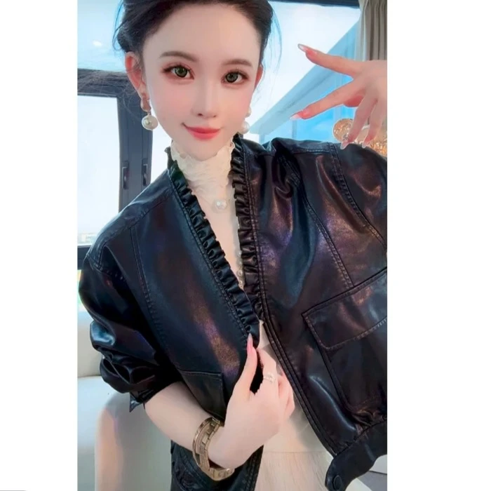 简约气质百搭开衫衬衣休闲春秋显瘦网红洋气短款时尚ins秋季