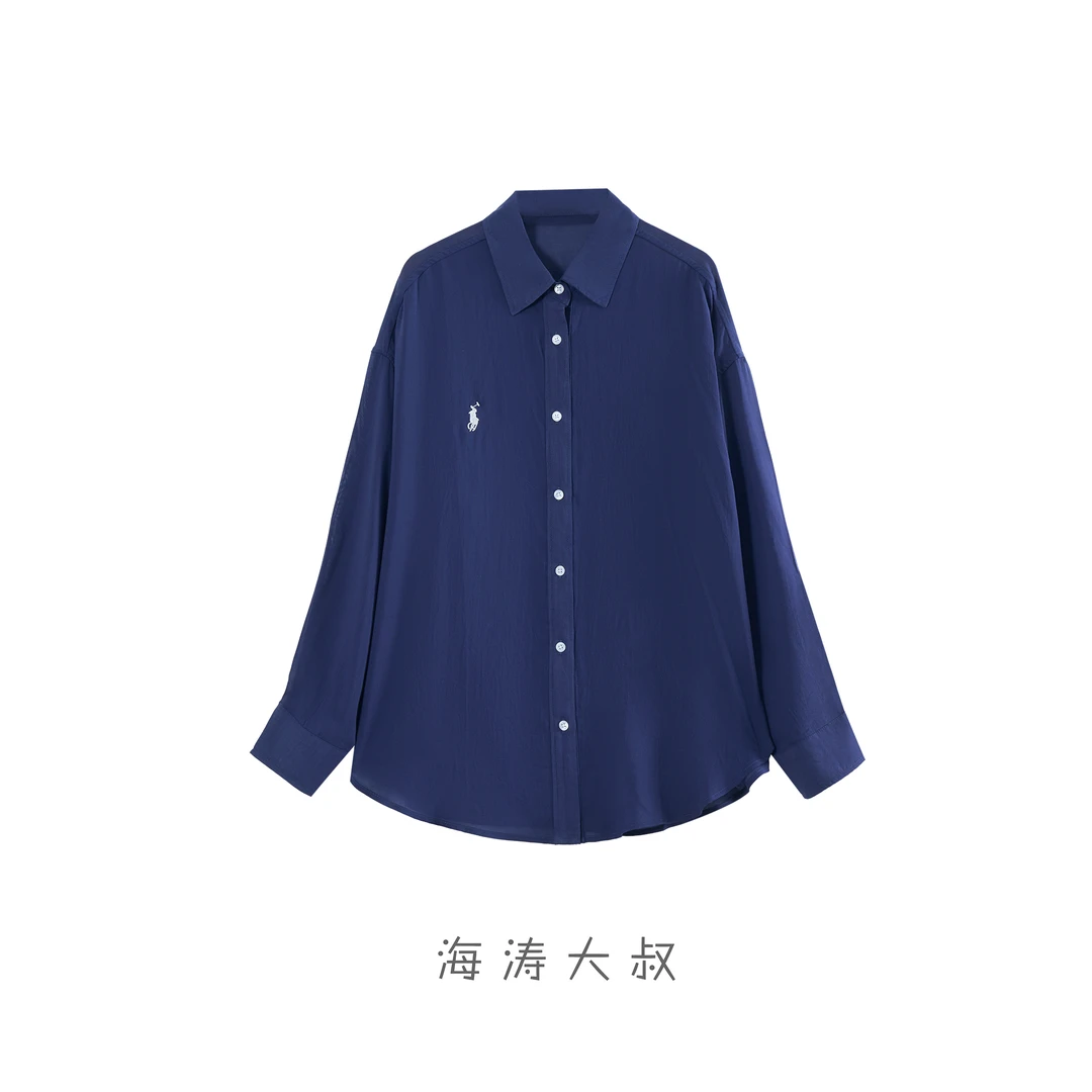 【海涛大叔】「拉夫小马」夏季薄款休闲小标polo领衬衫