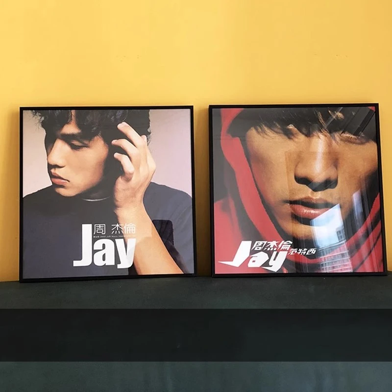 周杰伦装饰画JAY专辑封面周边挂画客厅卧室海报沙发挂画装饰画