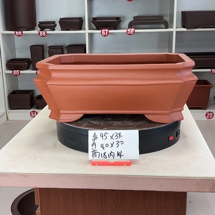 紫砂花盆大切角大