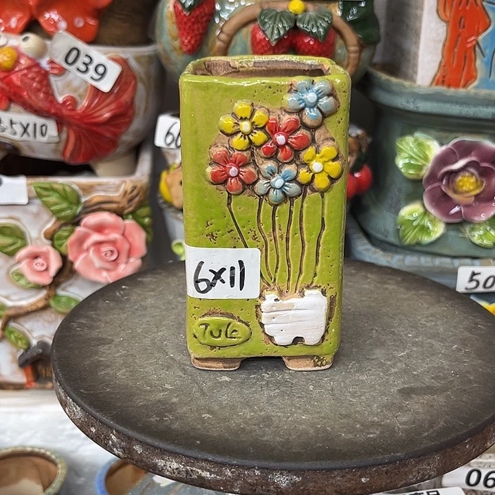 粗陶材质多肉花盆