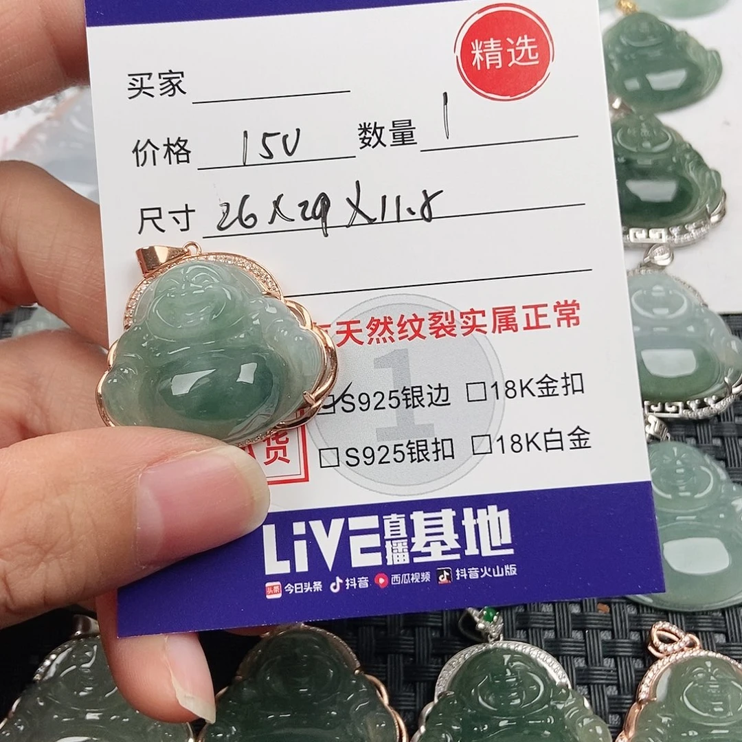 翡翠银S925镶嵌颈饰