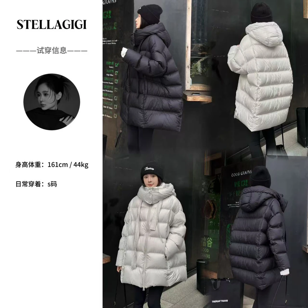 SG / 郭幂幂 AW 高定零压感 双抽绳飘带连帽羽绒服WT-20242382
