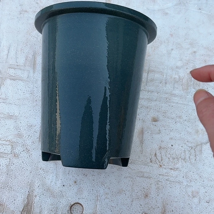 紫砂花盆微瑕帽筒豆青1号