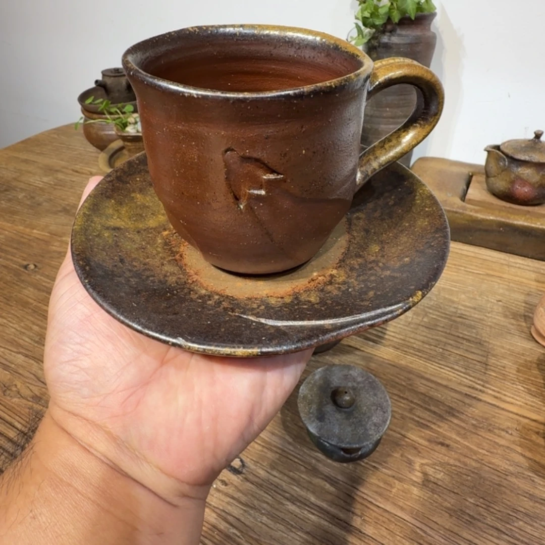 井上雅思备前烧咖啡杯