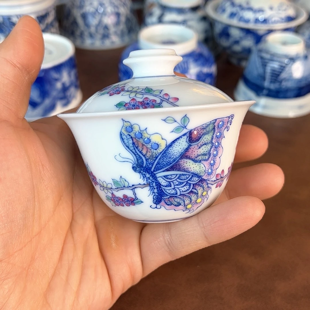 杯泰**哥景德镇全手工手绘陶瓷