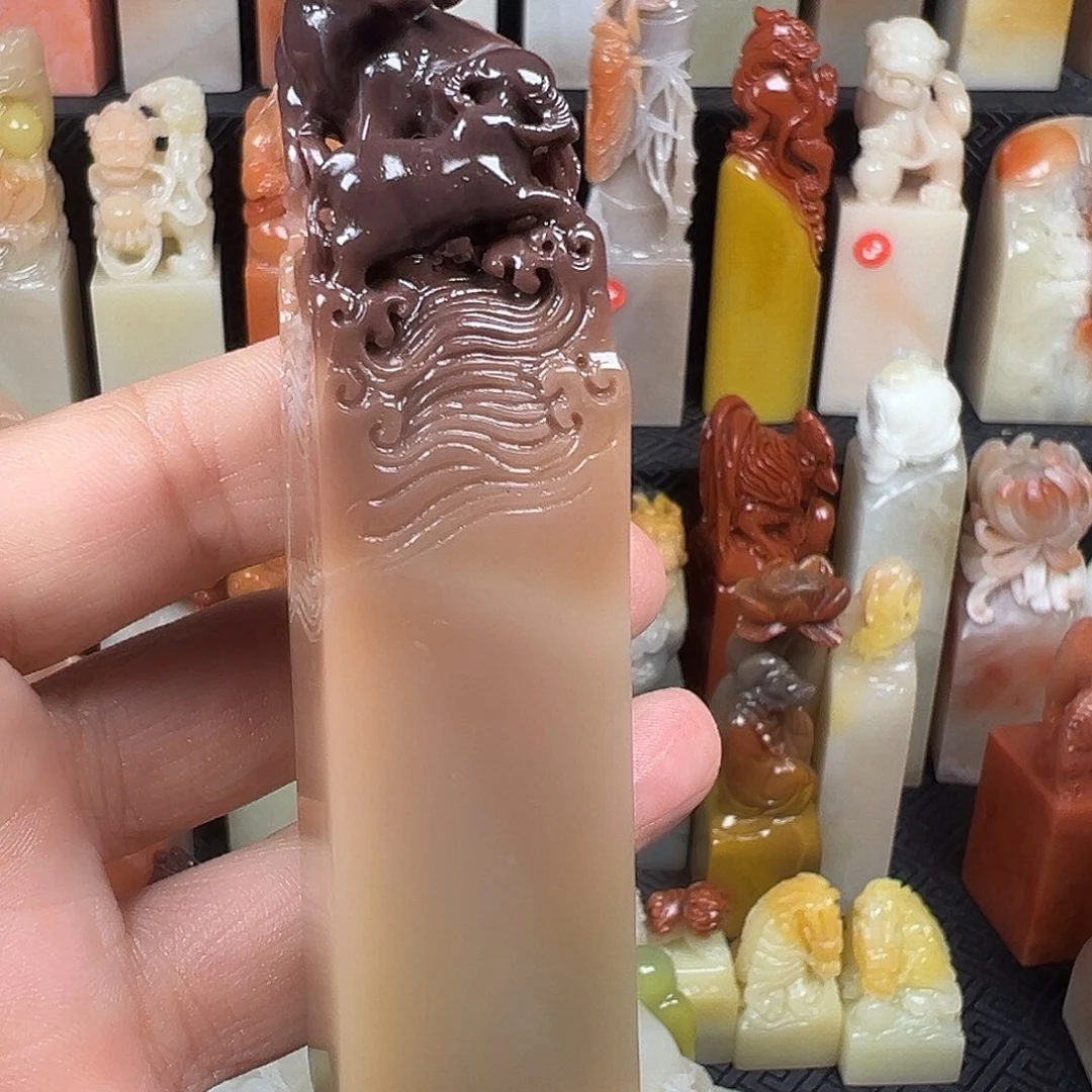 解***药寿山石寿山石寿山石精品印章