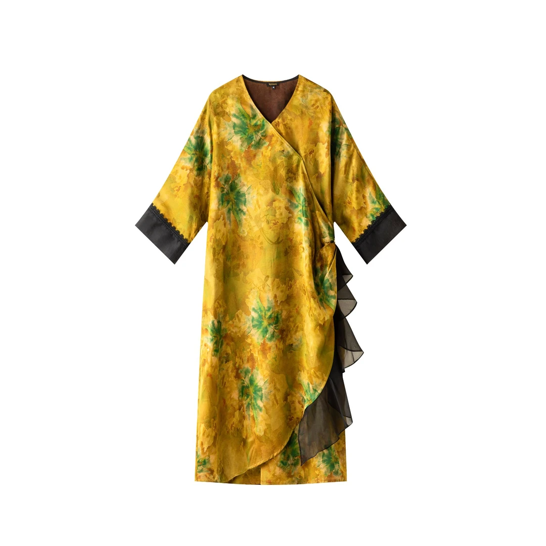 朱总原创设计XZL057N金阙花诏·玄雾冰绡连衣裙