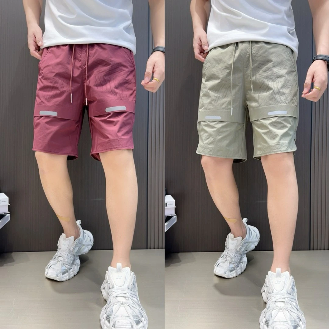 夏季速干欧美风短裤男士休闲百搭大裤衩子外穿百搭港风工装风短裤