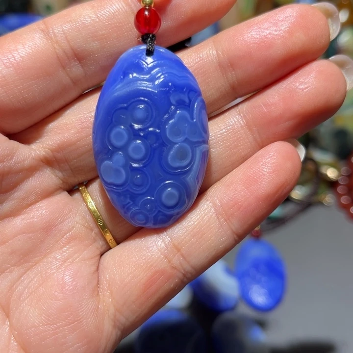 流***云玛瑙/玉髓未镶嵌颈饰