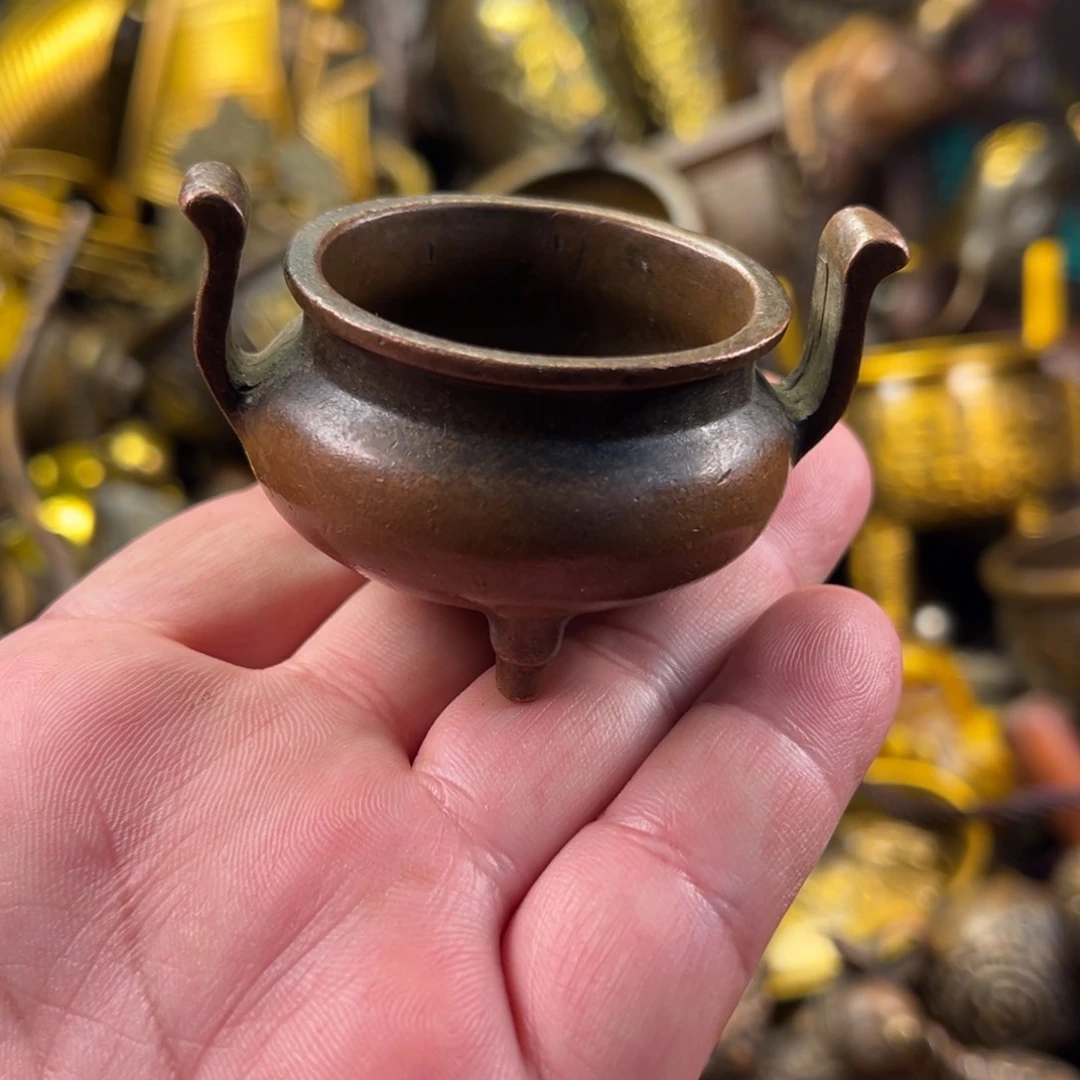 茶壶香炉铜器摆件