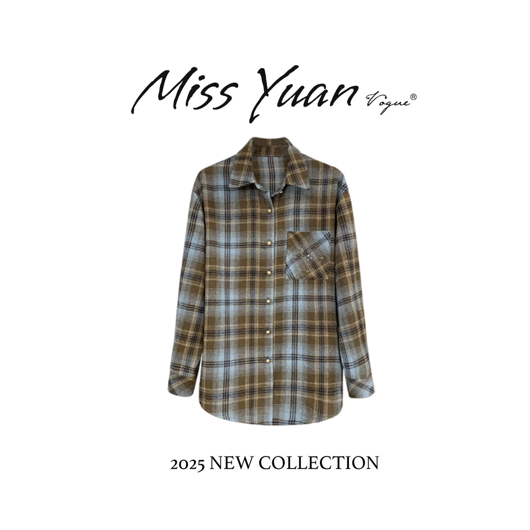 M.Y媛总  星莱茵格衬衫301239 咖格