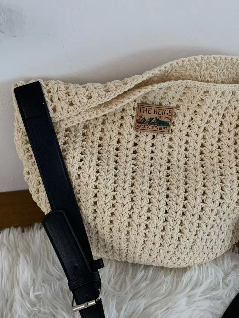 夏日清凉 | 韩国东大门春夏新款设计感百搭日常编织包