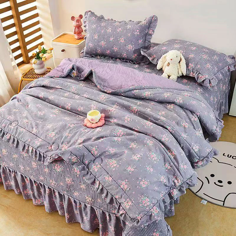 8999花边床裙四件套