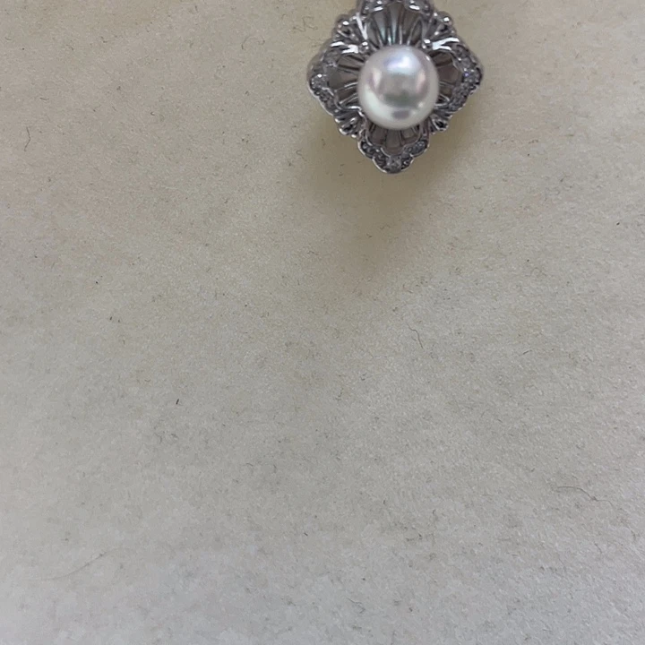 颈饰银S925镶嵌海水珍珠6-7mm