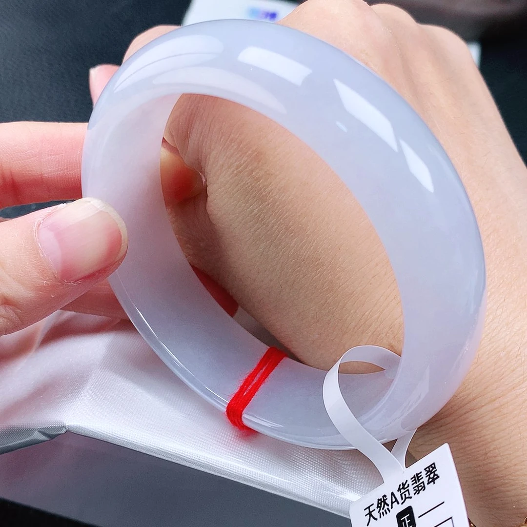 未镶嵌手镯翡翠59+冰轮胎