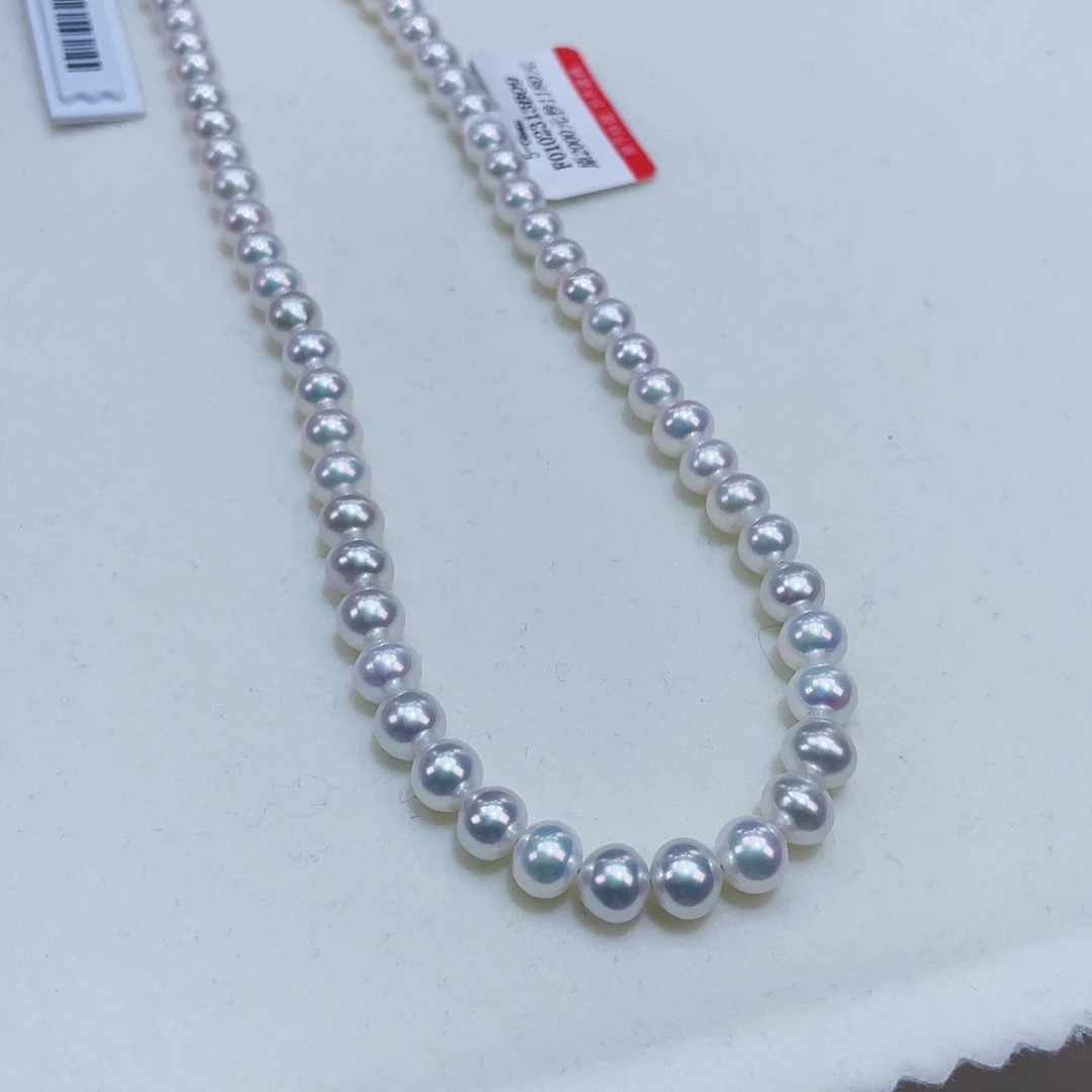 淡水珍珠6左右爆亮极强光媲美海水银S925镶嵌