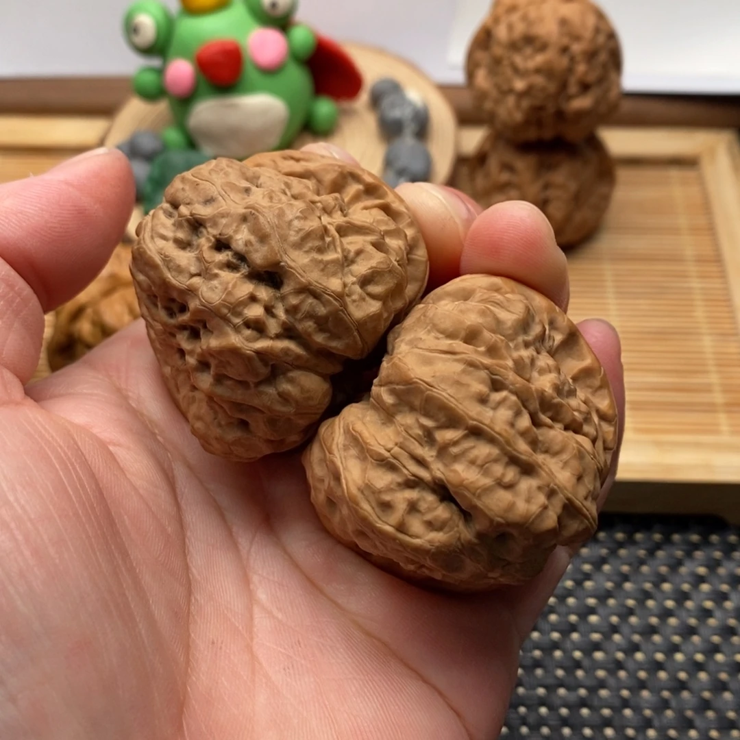 把件文玩核桃白茬边42