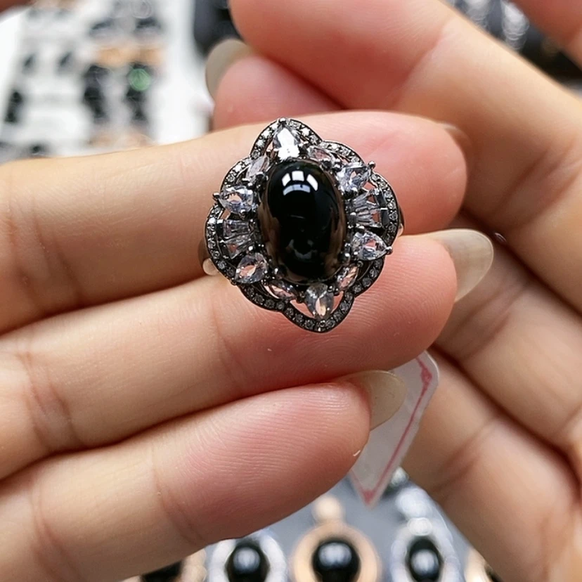 【闪购商品】翡翠戒指18K金镶嵌缅甸翡翠