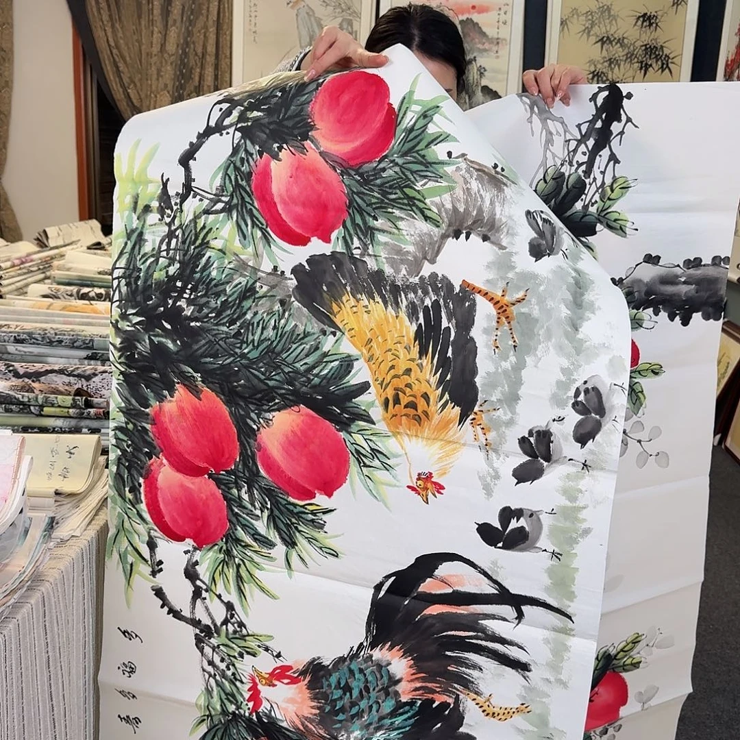 纯手绘国画作品好看