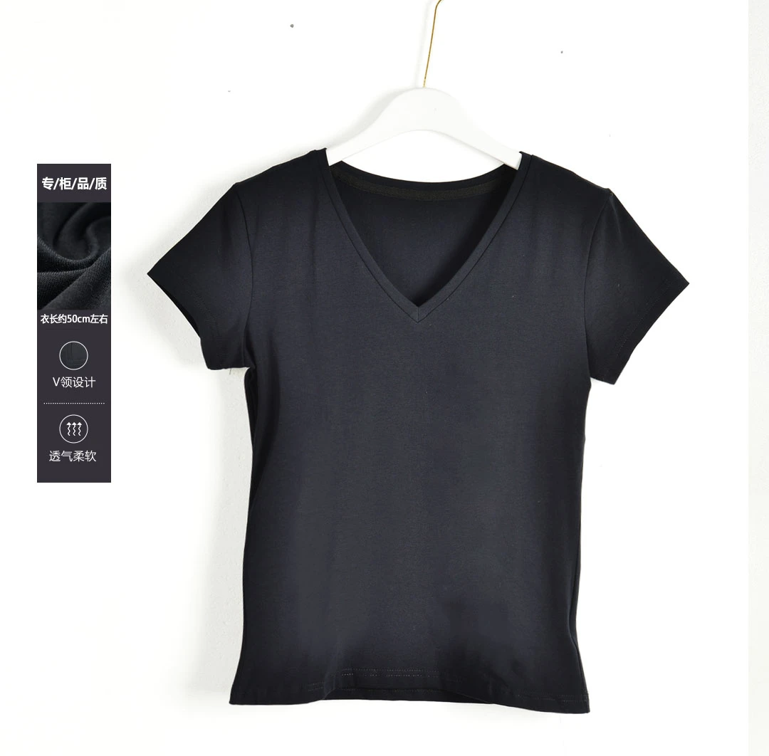 【】深圳中高端女装OLSB-T恤0144-黑色正码