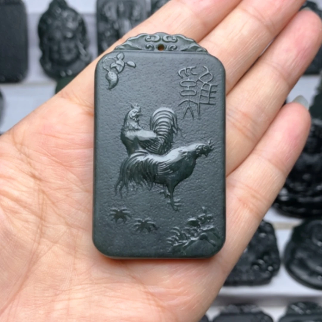 【闪购商品】和田玉未镶嵌颈饰双面雕刻