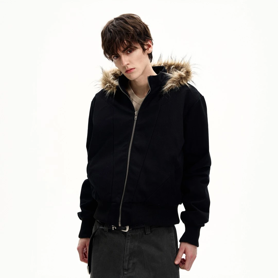 ZOCI银狐多形态解构座山狮可拆卸连帽棉服棉衣男水洗帆布夹克保暖