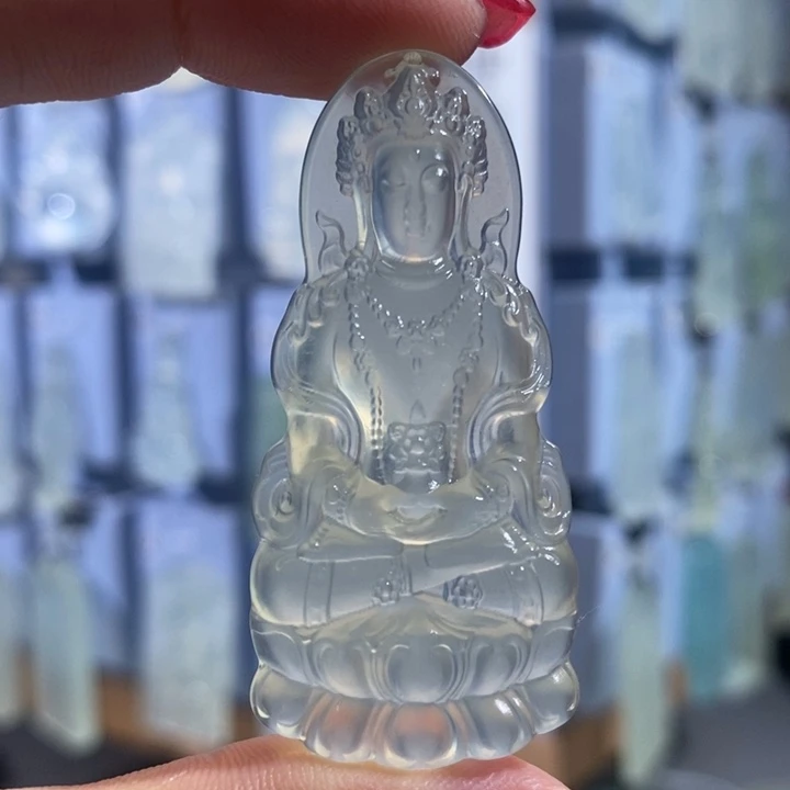 岫玉未镶嵌颈饰吊坠