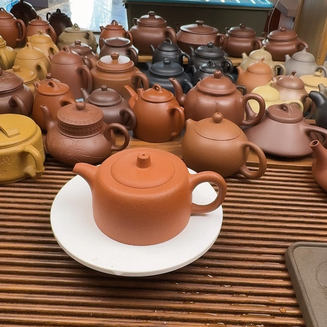 紫砂茶壶半手工制作