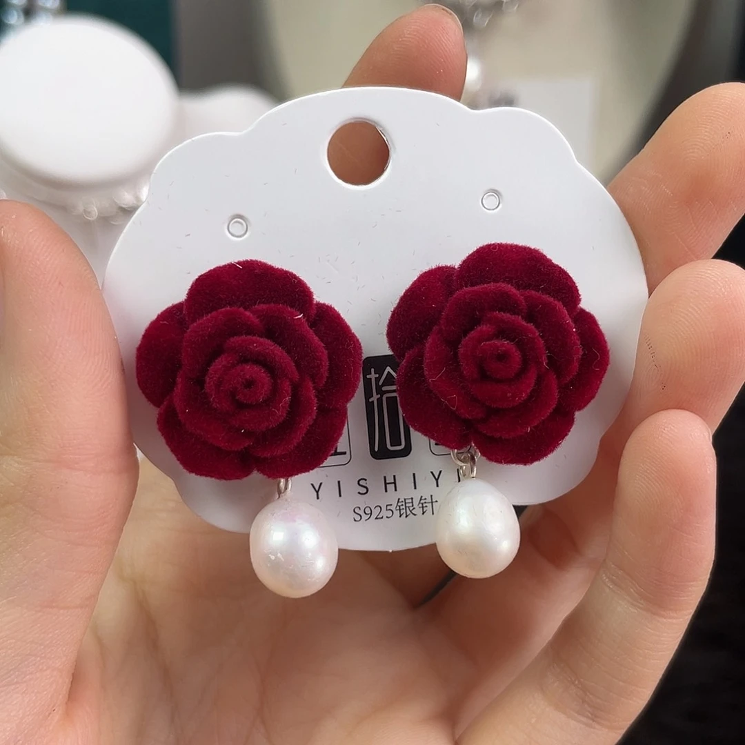 淡水珍珠耳饰未镶嵌-****o