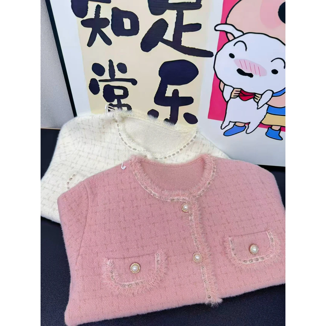 女宝小香风开衫毛衣