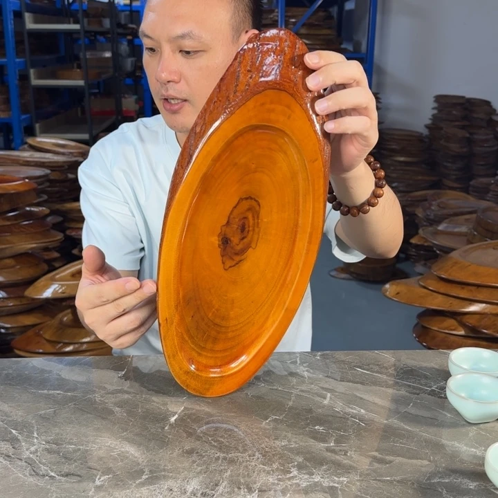 香樟木茶盘实木39*16.5*2.8