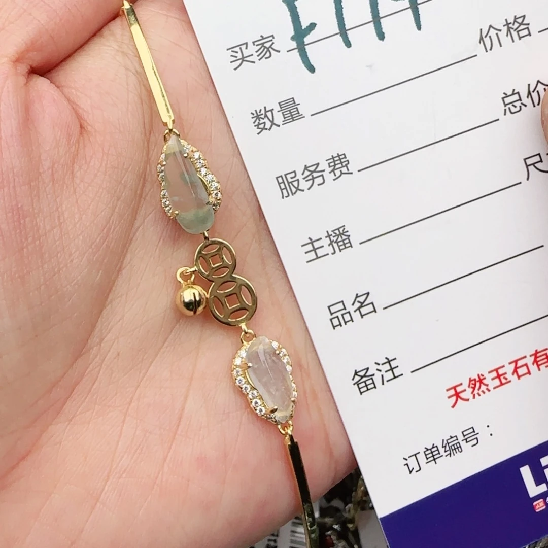 翡翠戒指银S925镶嵌戒指