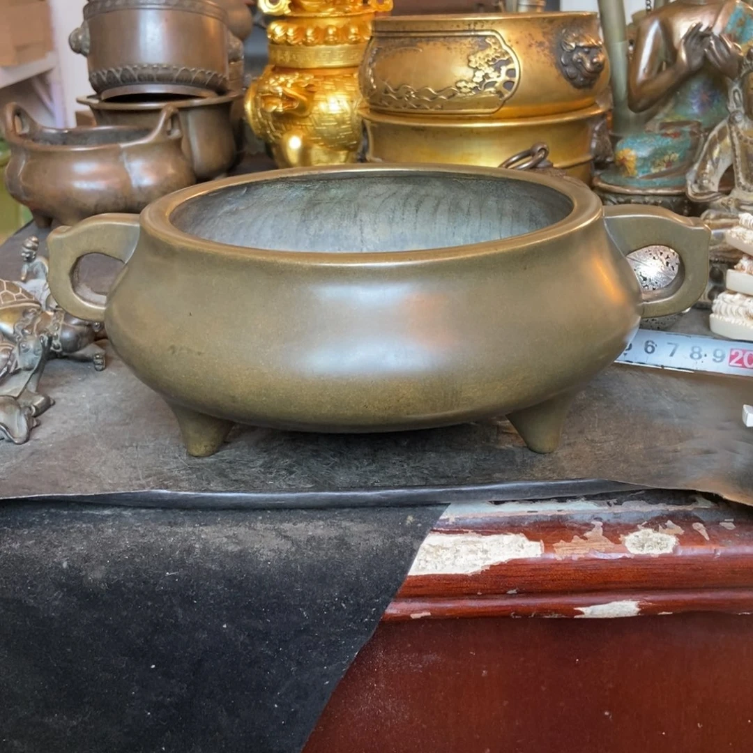 用***7铜器工艺品摆件香炉摆件