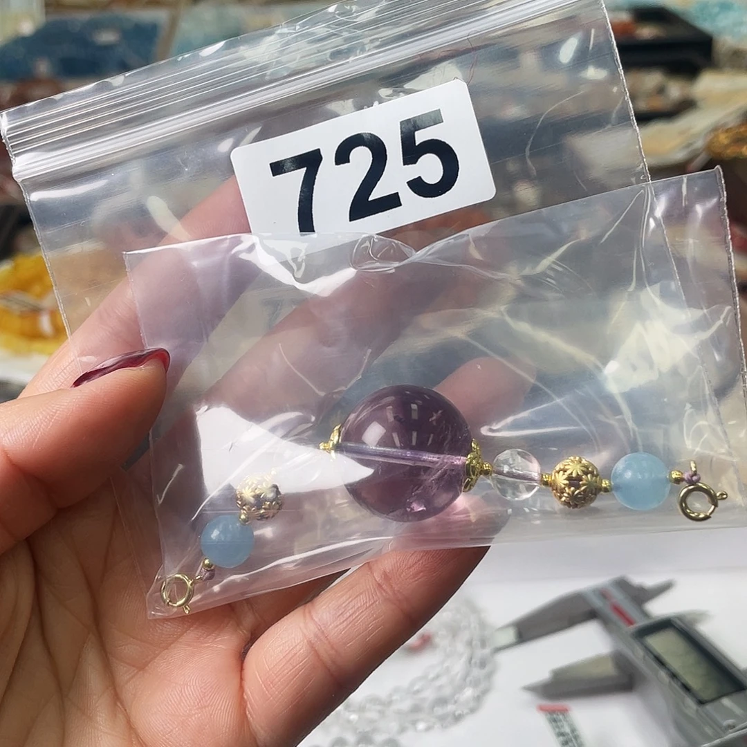 Q****水晶未镶嵌手链手串725。