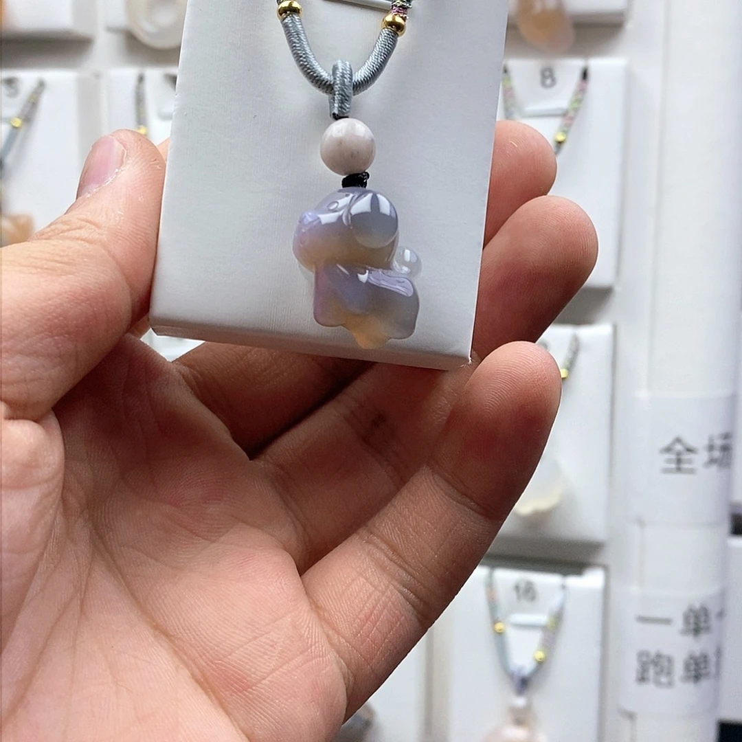 石英质玉吊坠(不含链)未镶嵌毛**子