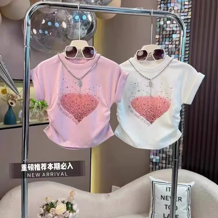 爱心款辣妹短袖1013