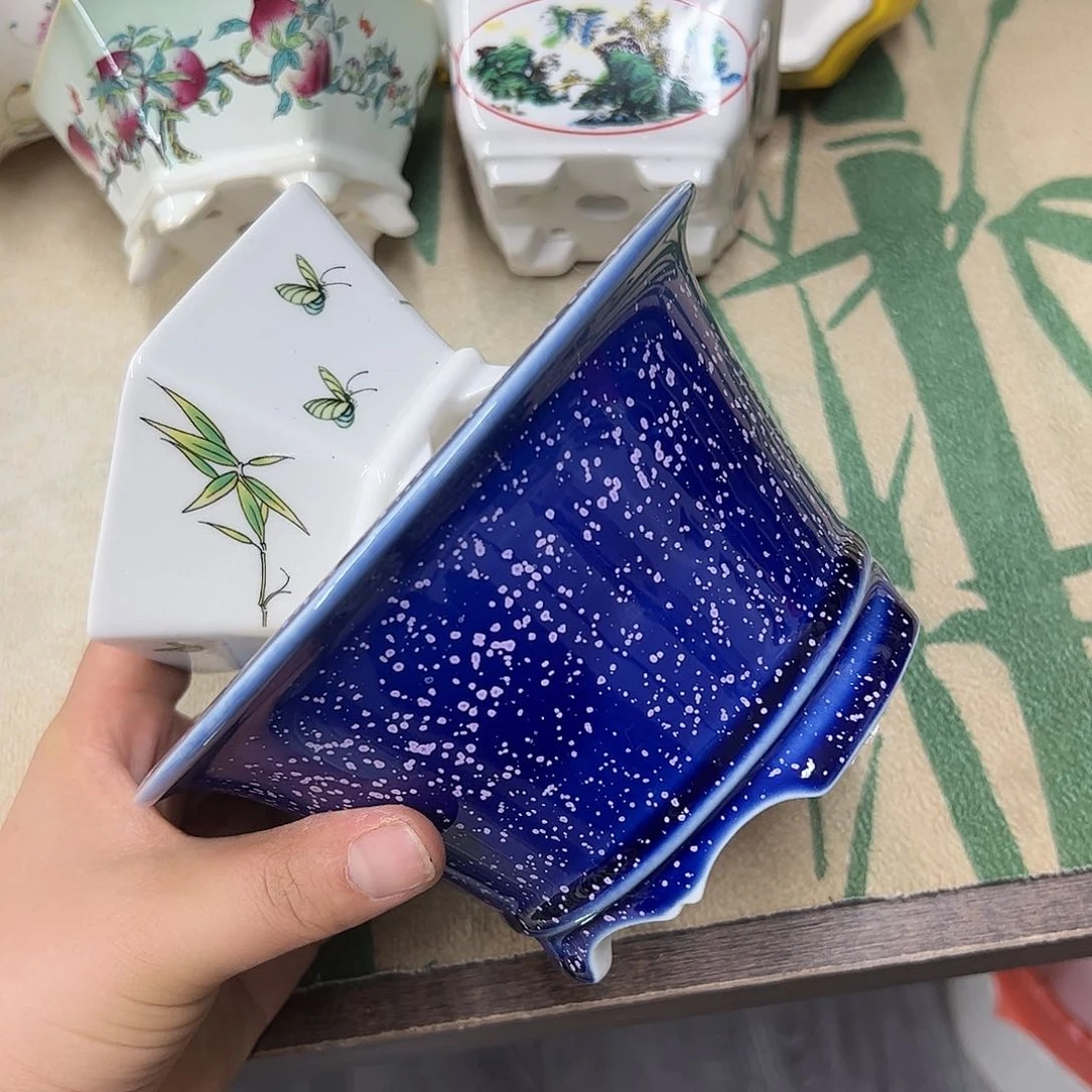 紫砂花盆小*560号瑕疵3个