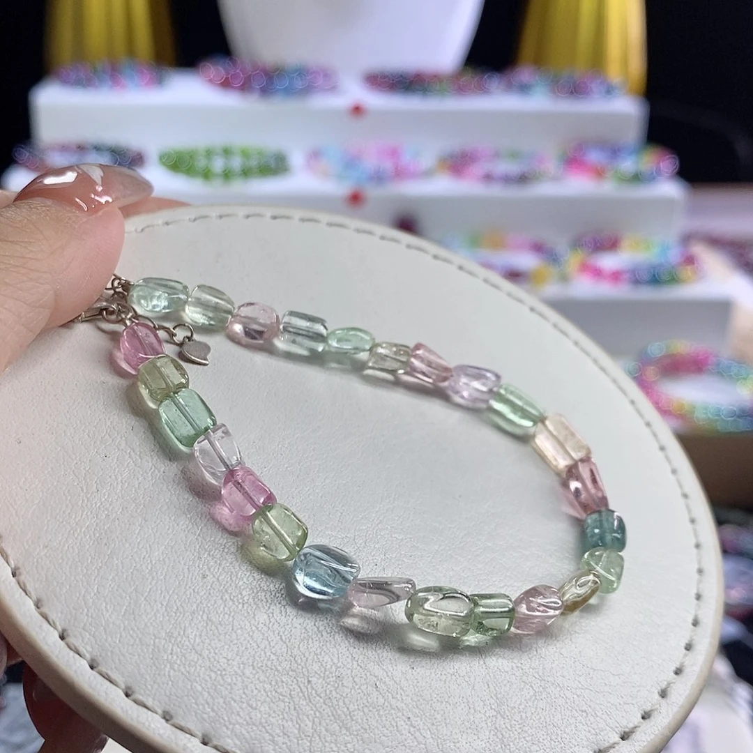 未镶嵌手链碧玺时****浅糖豆