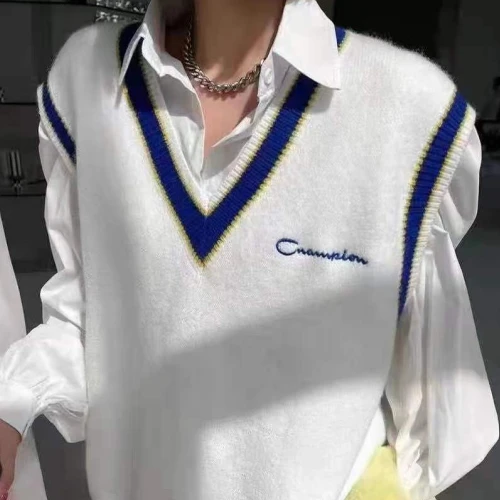 柒柒家「百抹仟盟」欧美时尚春款联盟马甲 3398