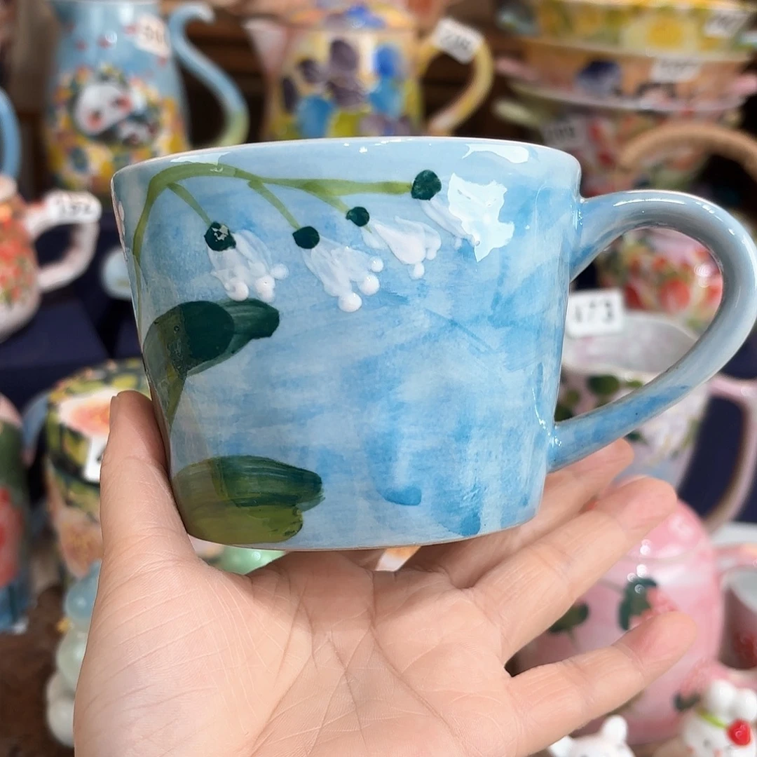 景德镇手绘高温釉下彩陶瓷茶具