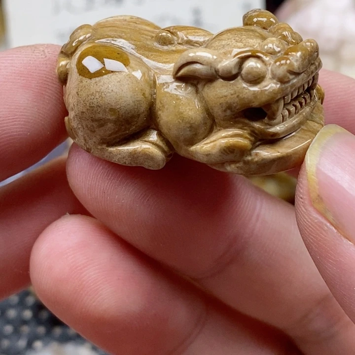 颈饰未镶嵌硅化珊瑚（珊瑚玉）