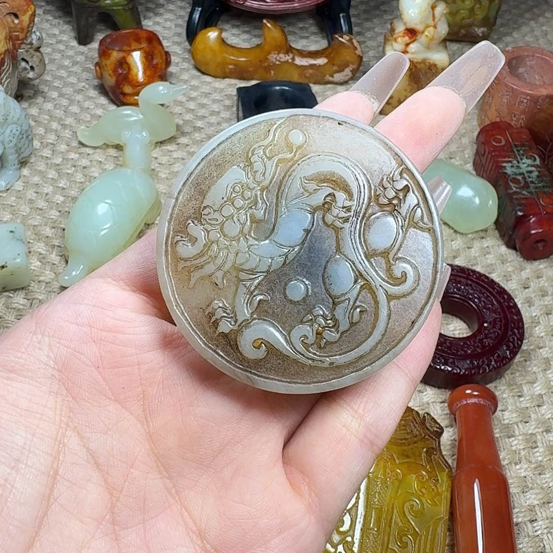 白玉菩提吊坠挂件