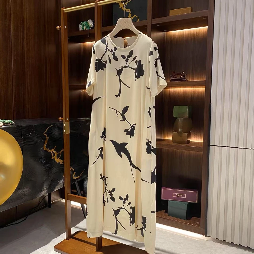 19姆米弹力缎  真丝连衣裙 Q0630