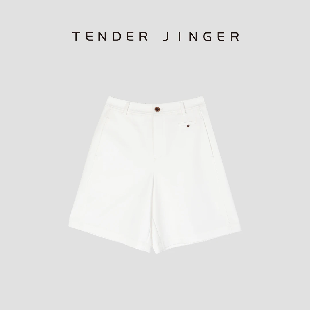 Tender Jinger【疯狂星期三】休闲高腰A字宽松通勤短裤T52HAI80845